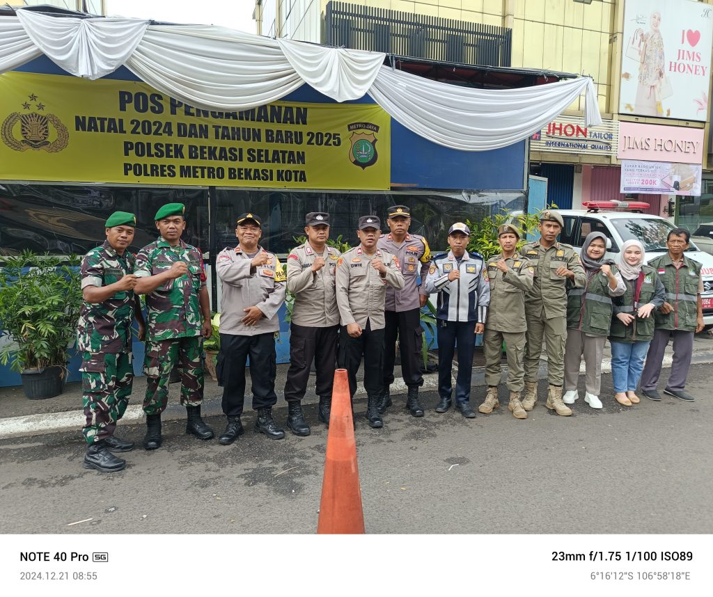 Polsek Bekasi Selatan Gelar Operasi Lilin Jaya 2024 di Pos PAM GGP Mall Galaxy