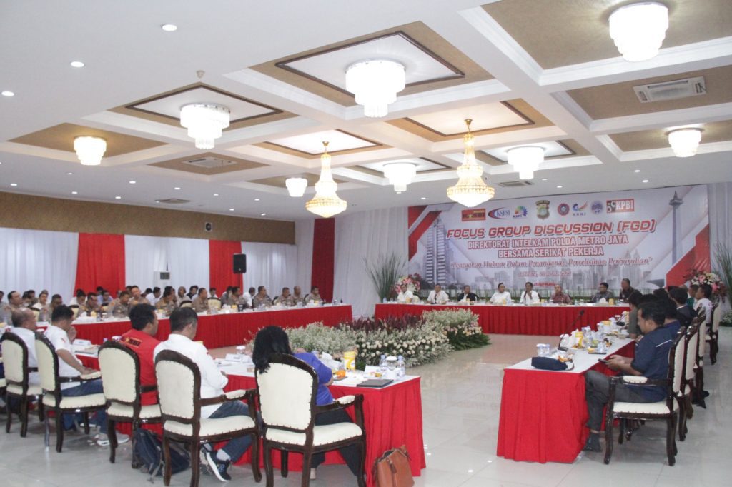 Polda Metro Jaya Gelar FGD Bareng Serikat Pekerja, Bahas Penegakan Hukum Perselisihan Perburuhan