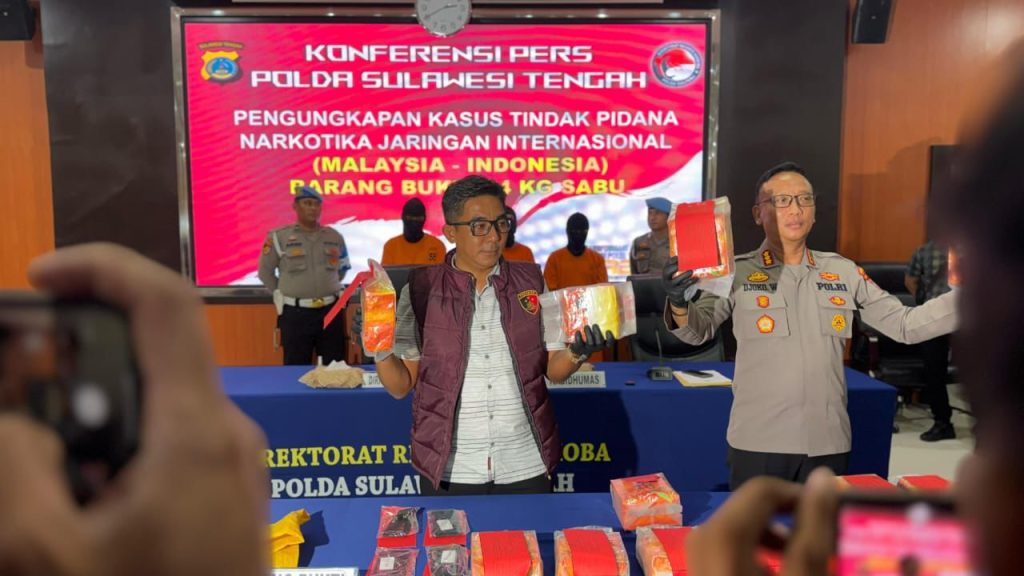 Polisi Gagalkan Peredaran 24 Kg Sabu di Palu, 3 Pelaku Ditangkap
