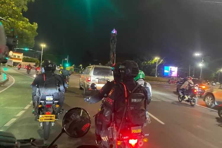 Satuan Brimob Polda Metro Jaya Gelar Patroli Rayonisasi Cegah Tawuran dan Balap Liar di Jakarta Pusat & Selatan