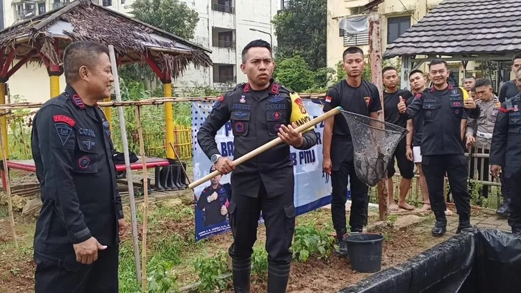 Satuan Brimob Polda Metro Jaya Dukung Ketahanan Pangan melalui Budidaya Tanaman dan Perikanan