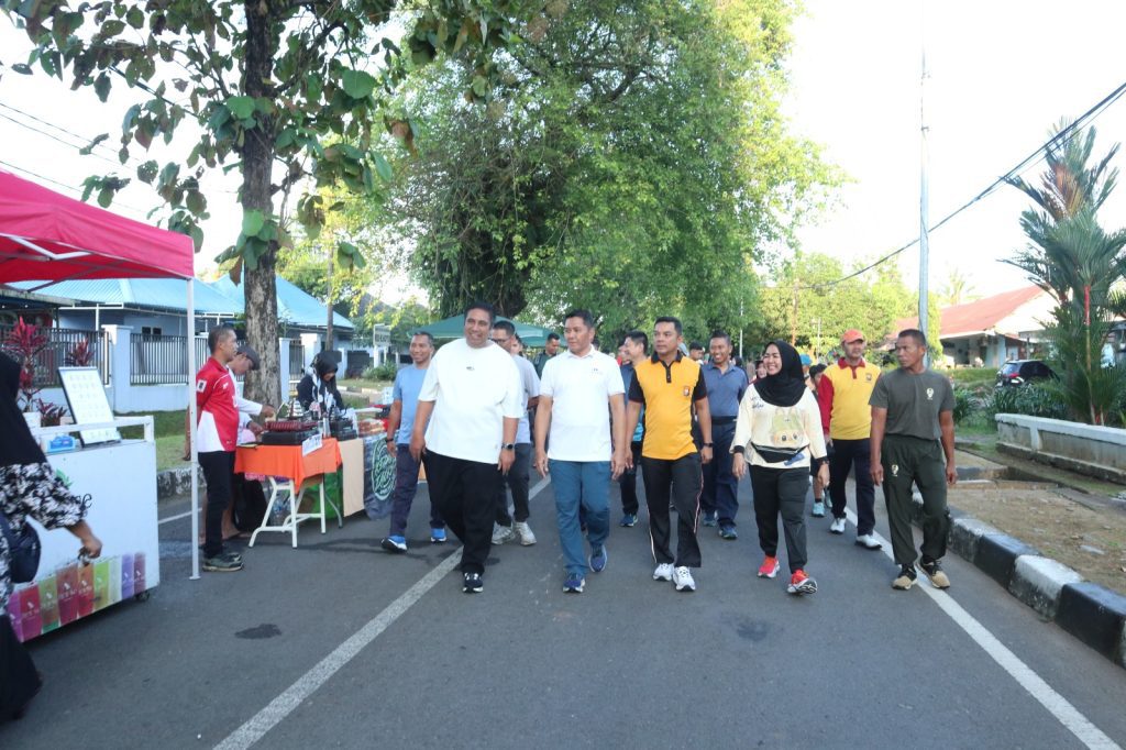 Danlanud Sultan Hasanuddin Bersama Bupati Maros Dan Forkopimda Ikuti Car Free Day