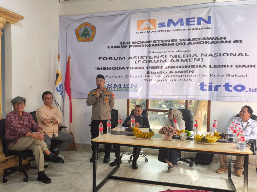 Kapolsek Bekasi Barat Hadiri Pembukaan Uji Kompetensi Wartawan Muda Angkatan Ke-1 Forum AsMen