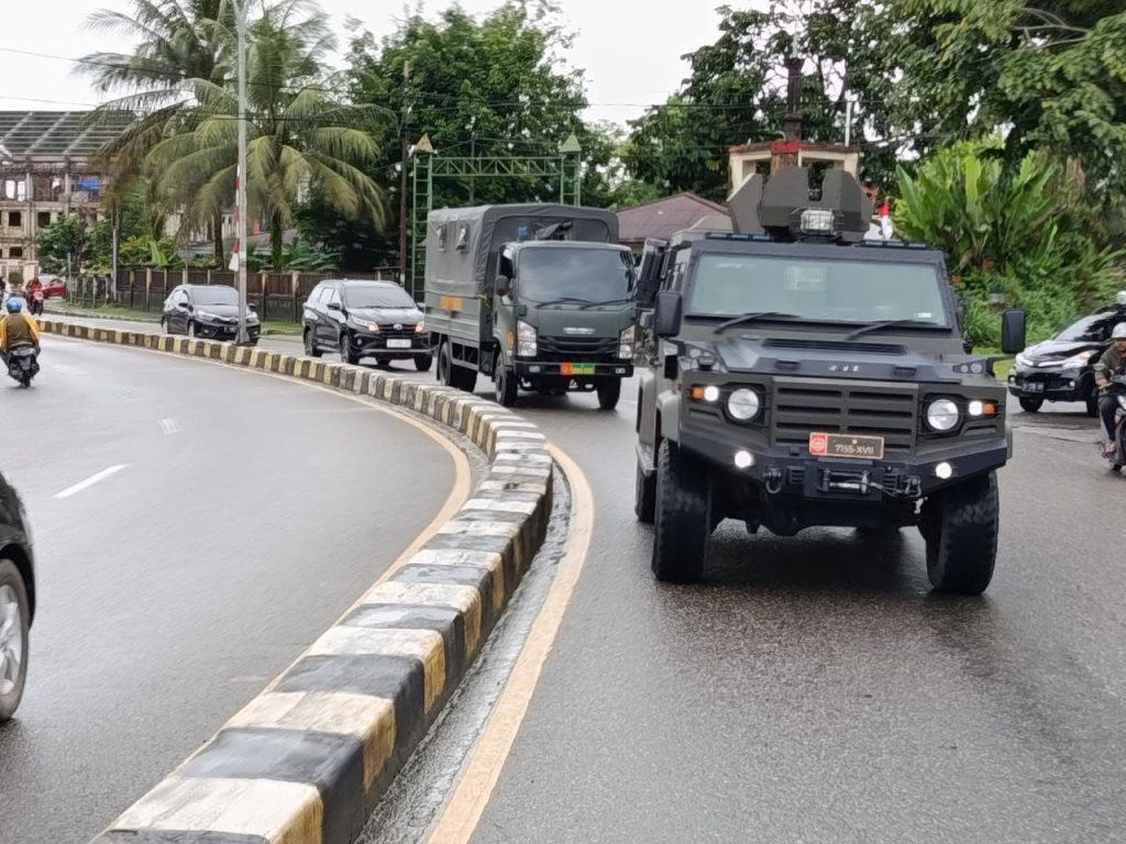 Jelang HUT Ke-80 TNI, Kodim 1710/Mimika Kembali Bersinergi Dengan GM FKPPI, Banser dan Pemuda Kerukunan Gelar Patroli Wilayah