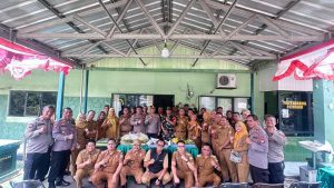 Wujudkan Soliditas Tiga Pilar, Kapolsek Medan Satria Jajaran Kunjungi Koramil 01 Kranji Rayakan HUT ke-80 TNI