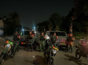 Antisipasi Kamtibmas, Kodim 0505/JT Gelar Patroli Keliling di Wilayah Cipayung