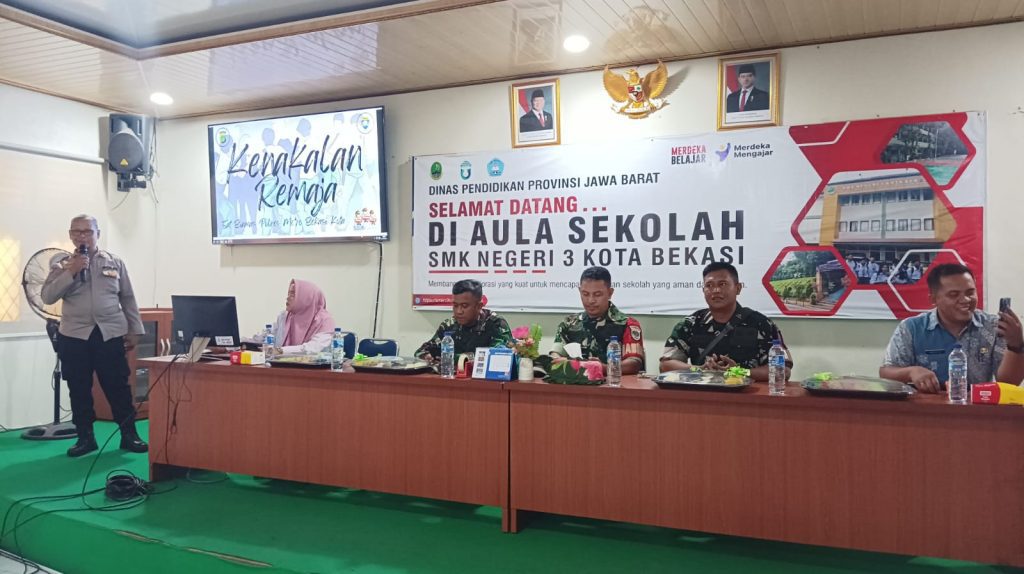 Sinergitas TNI-Polri Berikan Imbauan Sosialisasi dan Edukasi SMKN 3