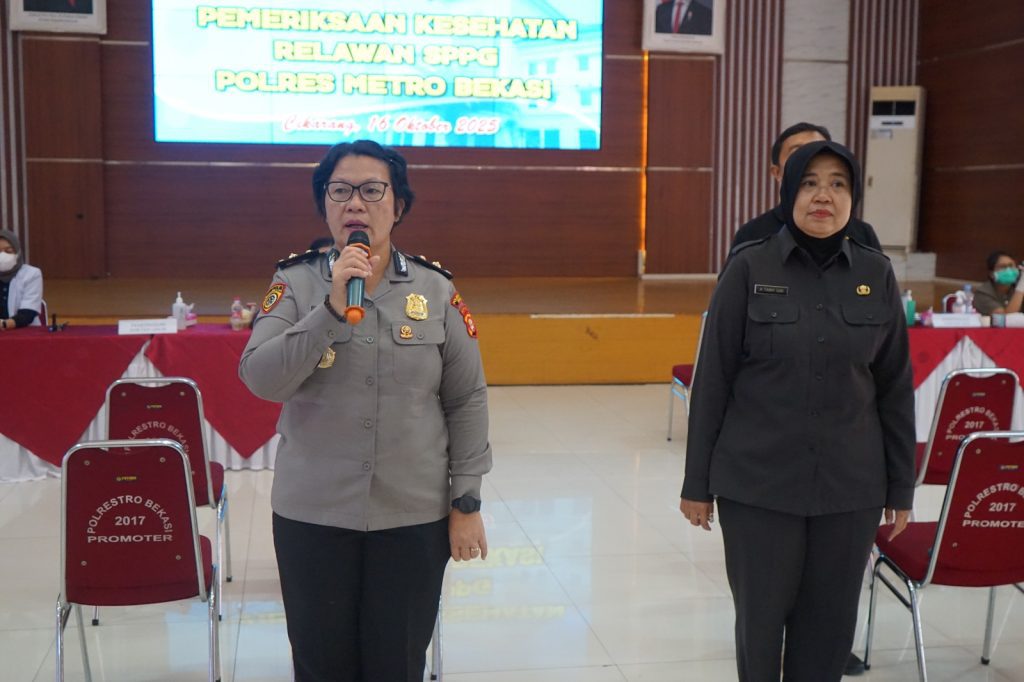 Polres Metro Bekasi Gelar Tes Kesehatan Rekrutmen Relawan SPPG Itwasum dan Cibatu