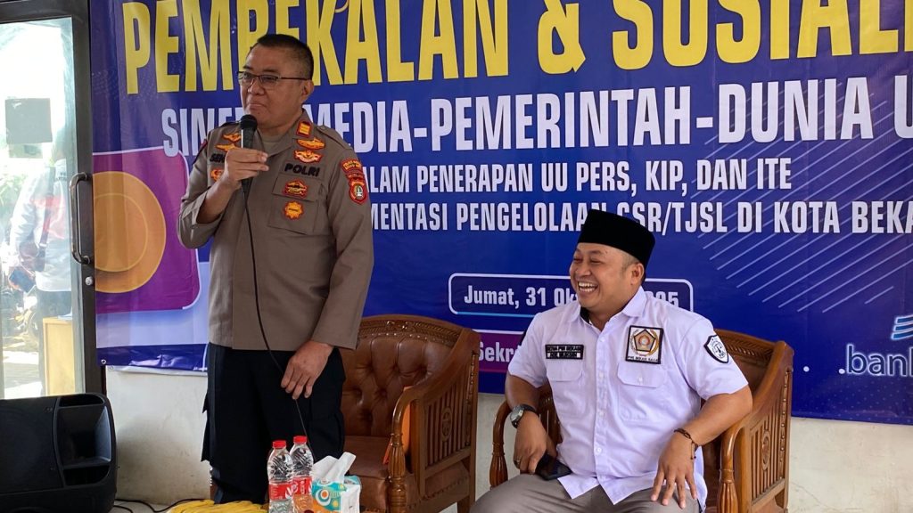 Polres Metro Bekasi Kota dan PWI Bekasi Raya Gelar Pembekalan Sinergi Lintas Sektor, Perkuat Penerapan UU Pers, KIP, dan ITE