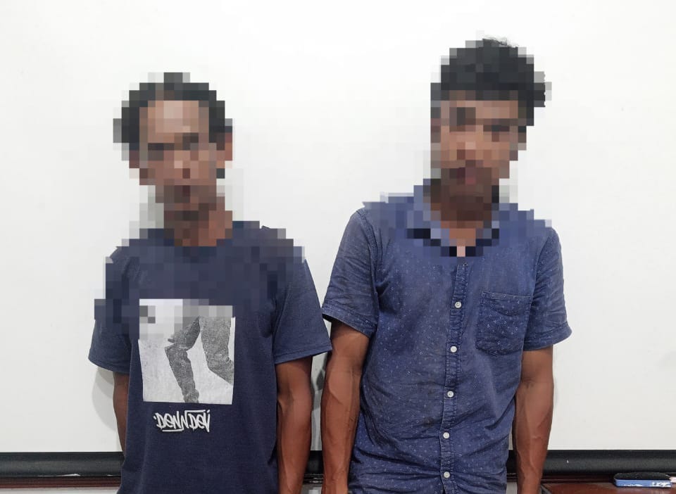 Jatanras Polres Simalungun Tangkap Basah Pencuri dan Penadah TBS di PTPN-4 Bah Jambi