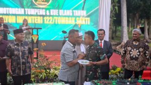 Kapolres Simalungun Hadiri Syukuran HUT Ke-61 Yonif 122/Tombak Sakti, Perkuat Sinergitas TNI-Polri