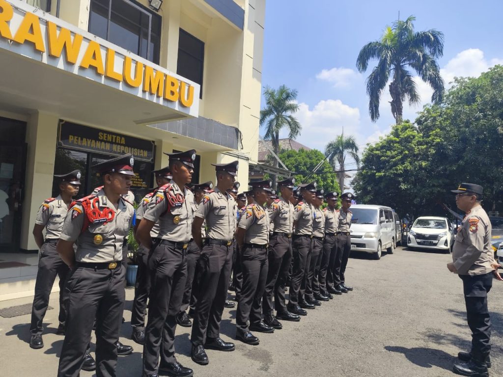 Kapolsek Rawalumbu Terima 25 Siswa Latja Diktukba Polri, Tekankan Disiplin dan Pelayanan Humanis