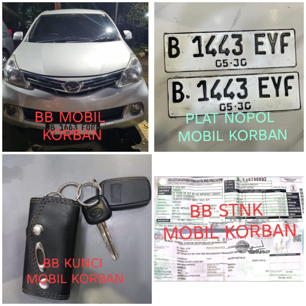 Subdit Resmob Ditreskrimum Polda Metro Jaya Berhasil Mengungkap Kasus Pencurian Mobil dengan Modus Polisi Gadungan yang terjadi di Rest Area Cibubur Jakarta Timur.