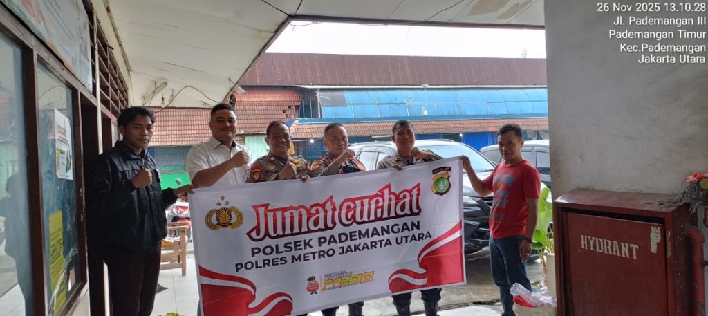 Serap Aspirasi Warga, Polsek Pademangan Gelar ‘Jumat Curhat’ di Pasar Elang