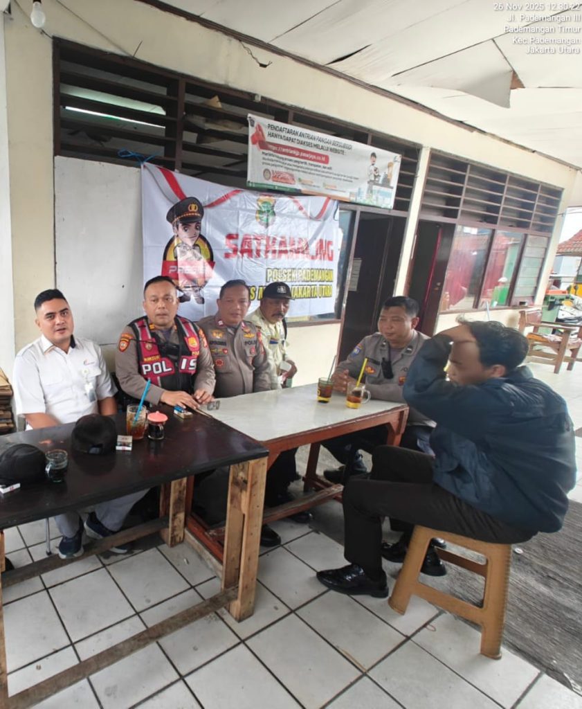 Polsek Pademangan Gencarkan Edukasi Kamtibmas di Pasar Elang