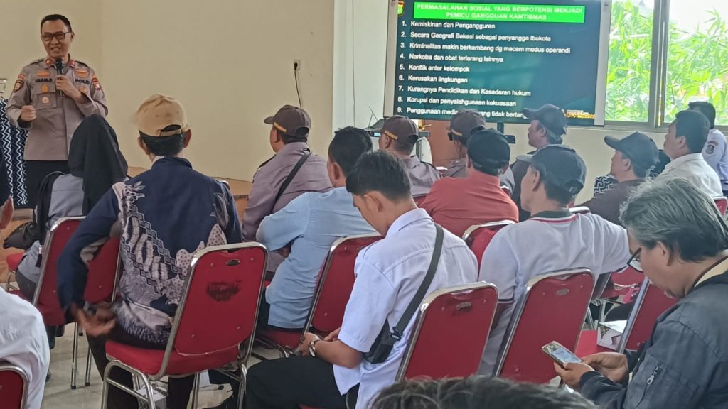 Perkuat Sinergi, Kapolsek Bekasi Utara Tekankan Tanggung Jawab Kolektif Jaga Kamtibmas dalam Roadshow Forkopimda
