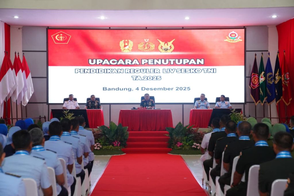 Panglima TNI Tutup Dikreg LIV Sesko TNI 2025