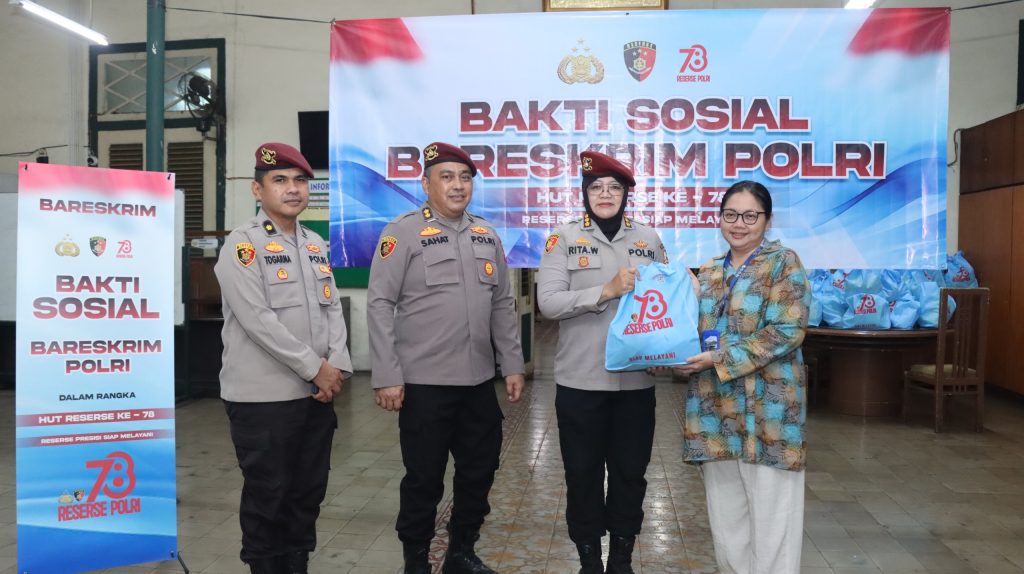 Bakti Sosial Bareskrim Polri Sambut HUT Reserse ke-78 di Jakarta Pusat