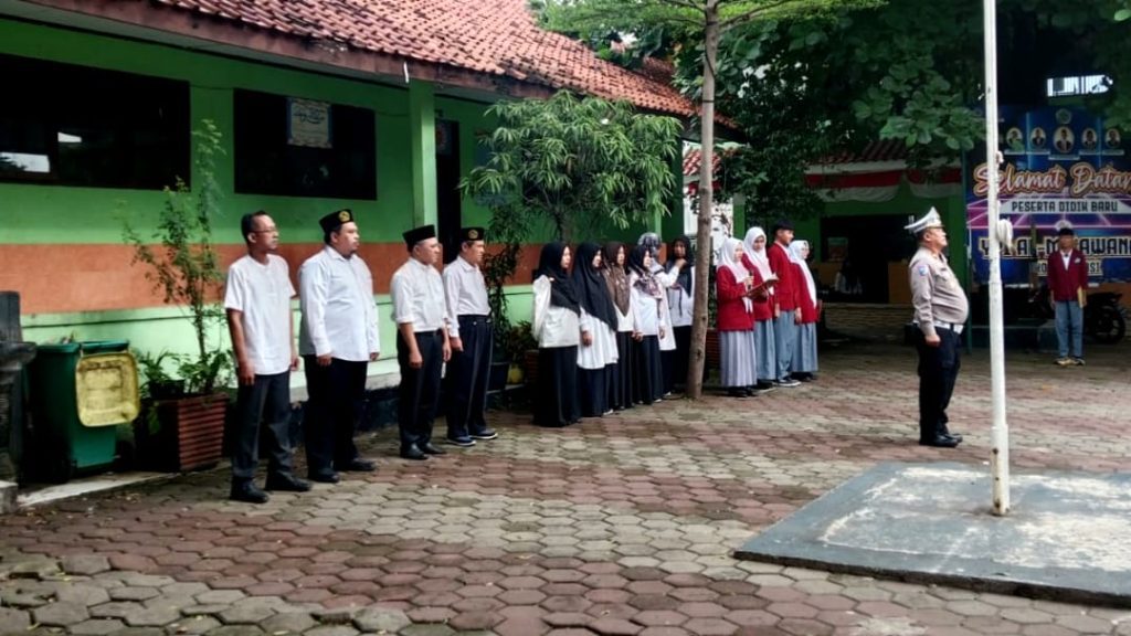 IPTU. Sugiman Pimpin Upacara dan Sampaikan Maklumat Kapolres di Yayasan Al-Muawannah