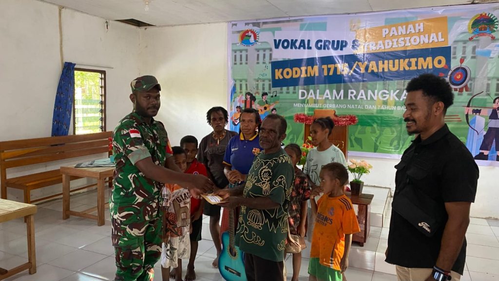 Sambut Bulan Kasih Natal 2025, Kodim 1715/Yahukimo Gelar Lomba Paduan Suara