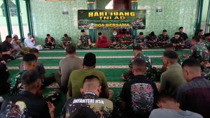 Jelang Peringatan Hari Juang Ke-80 TNI AD Tahun 2025, Prajurit Kodim 1710/Mimika Gelar Doa Bersama