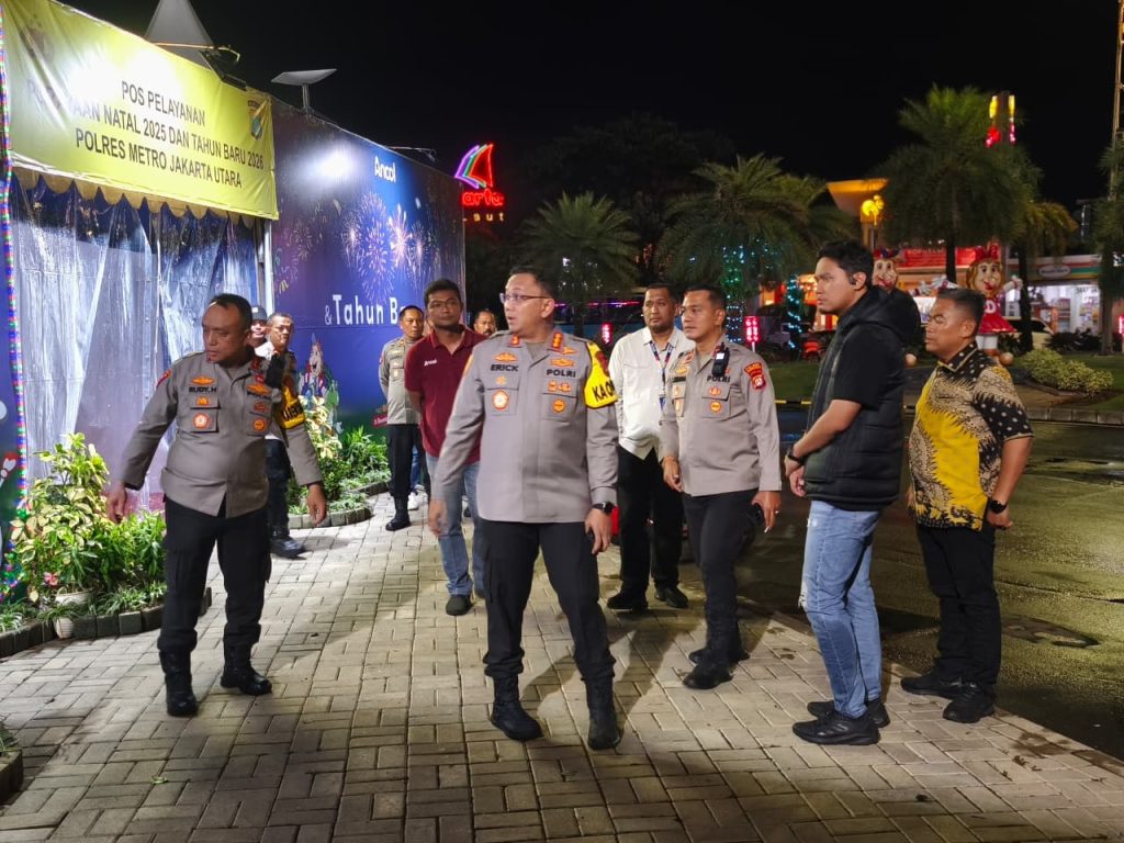 Kapolres Metro Jakarta Utara Tinjau Pos Pengamanan Ancol, Pastikan Kesiapan NATARU 2025