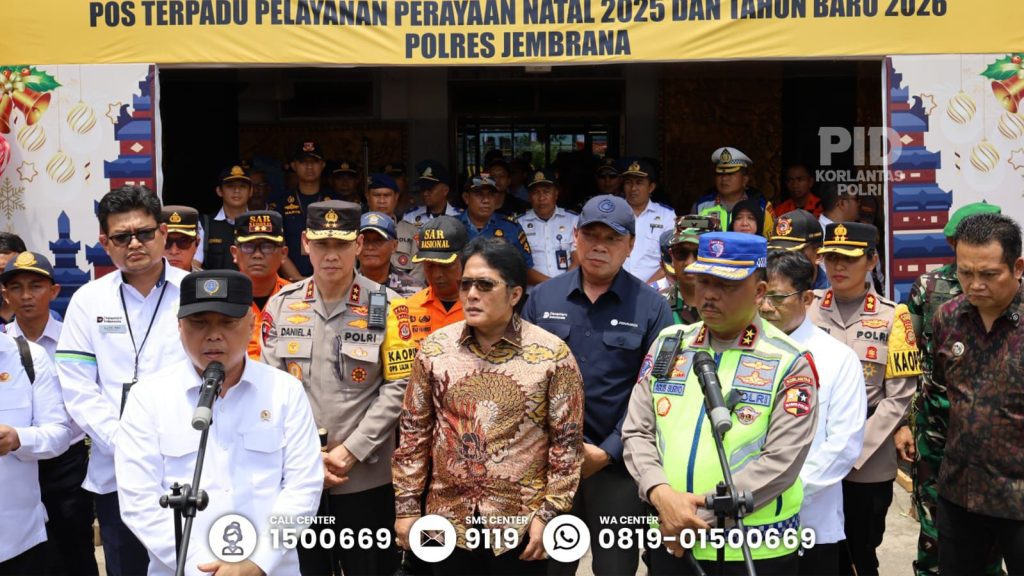 Jelang Libur Tahun Baru 2026, Kakorlantas dan Menhub Cek Pelabuhan Gilimanuk