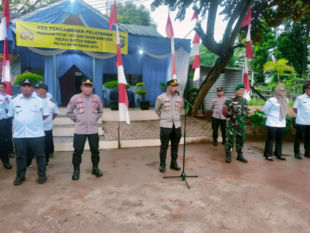 APEL GELAR PASUKAN PENGAMANAN MALAM PENGGANTIAN TAHUN BARU 2026 POLSEK BANTARGEBANG