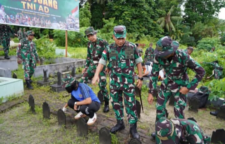 Peringati Hari Juang Kartika, Korem 151/Binaiya Gelar Karya Bhakti Bersama Ratusan Personel Lintas Instansi