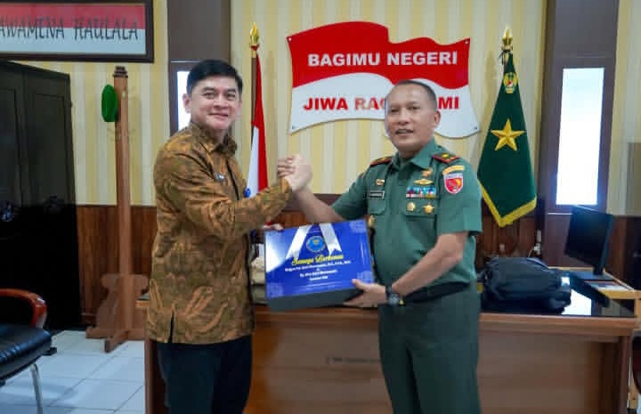 Perkuat Sinergitas P4GN, Kepala BNNP Maluku Sambangi Makorem 151/Binaiya