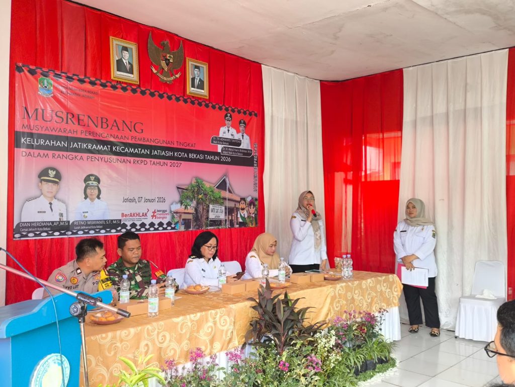 Kawal Pembangunan Wilayah, Bhabinkamtibmas Polsek Jatiasih Hadiri Musrenbang Kelurahan Jatirasa Tahun 2026