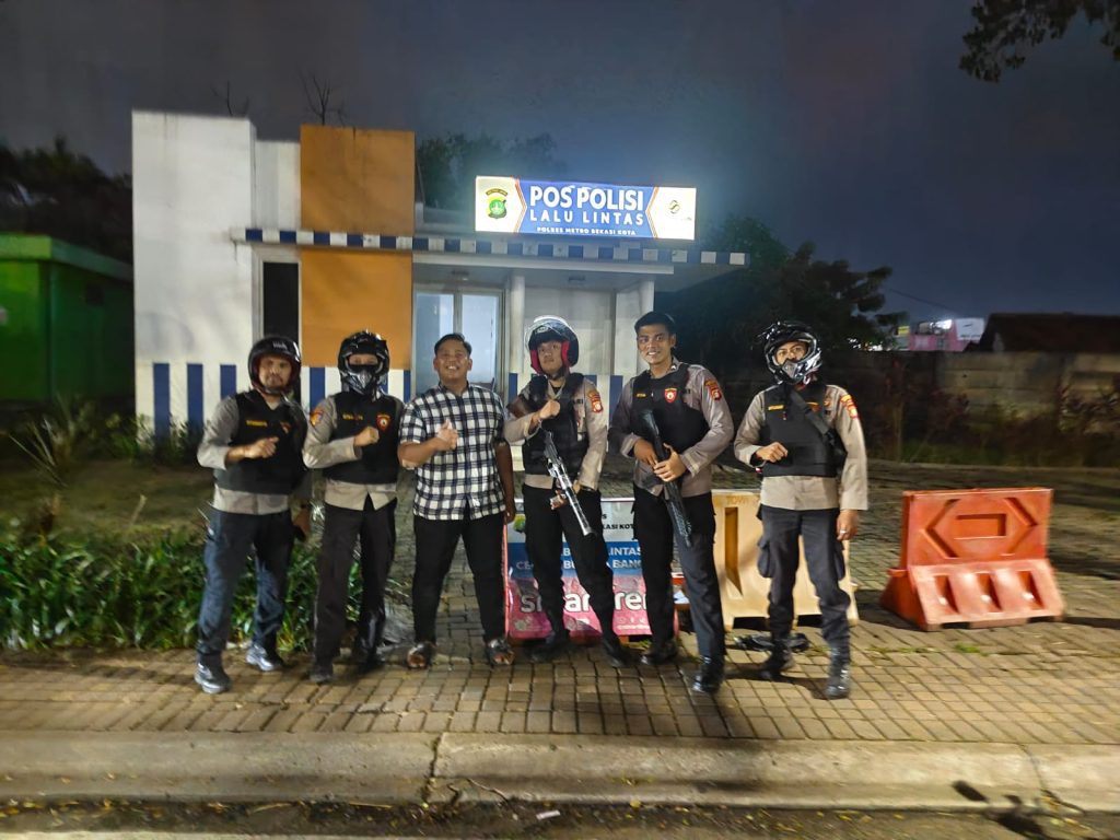 Cegah Aksi Kejahatan Jalanan, Sat Samapta Polres Metro Bekasi Kota Gelar Patroli Humanis