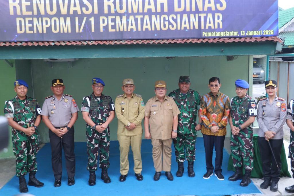 Sinergi TNI-Polri Makin Solid! Kapolres Simalungun Hadiri Kunker Danpuspomad di Pematang Siantar