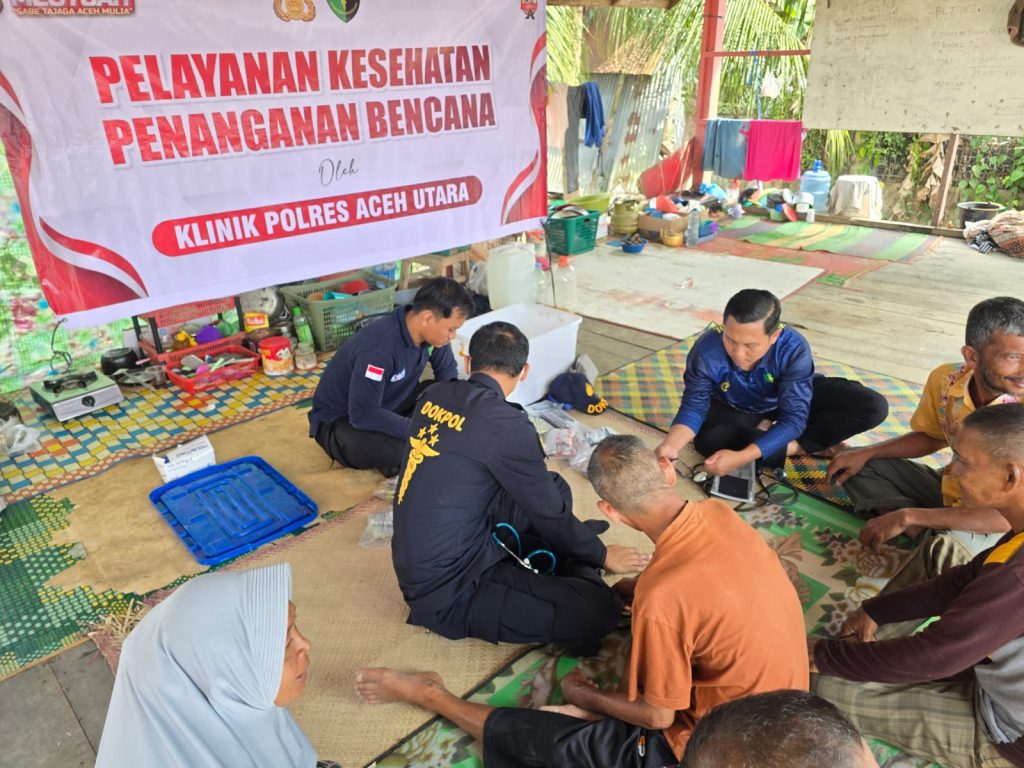 Polri Hadir Jaga Asa di Tengah Bencana, Ratusan Warga Aceh Terima Layanan Bakti Kesehatan Ops Aman Nusa II