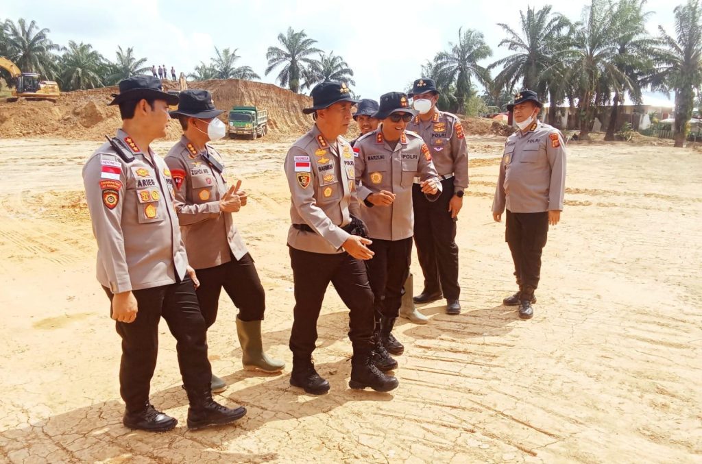 Kapolda Aceh Tinjau Kesiapan Lahan Huntap di Aceh Tamiang