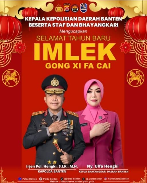 Sambut Imlek 2026, Kapolda Banten Gaungkan Pesan Harmoni Keberagaman Beragama