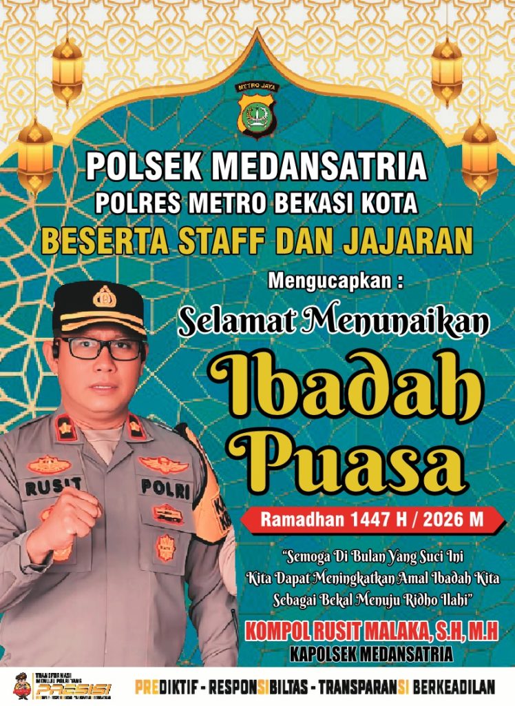 Sambut Ramadhan 2026, Kapolsek Medan Satria Bekasi Kota Ajak Warga Tingkatkan Amal Ibadah