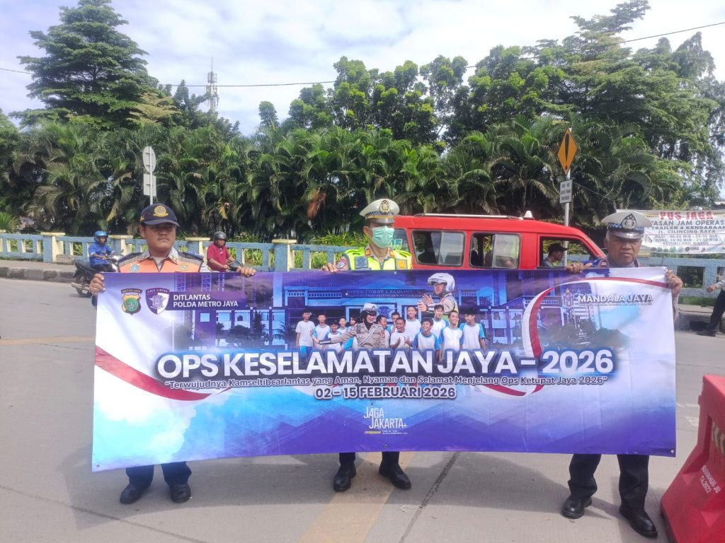 Satlantas Polres Metro Jakarta Utara Sosialisasikan Operasi Keselamatan Jaya 2026 di Cilincing