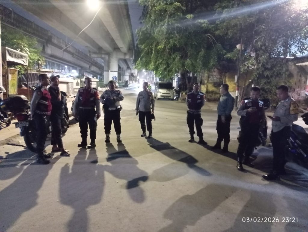 Ops Pekat Jaya 2026, Polsek Metro Penjaringan Laksanakan Patroli Antisipasi Kejahatan Jalanan