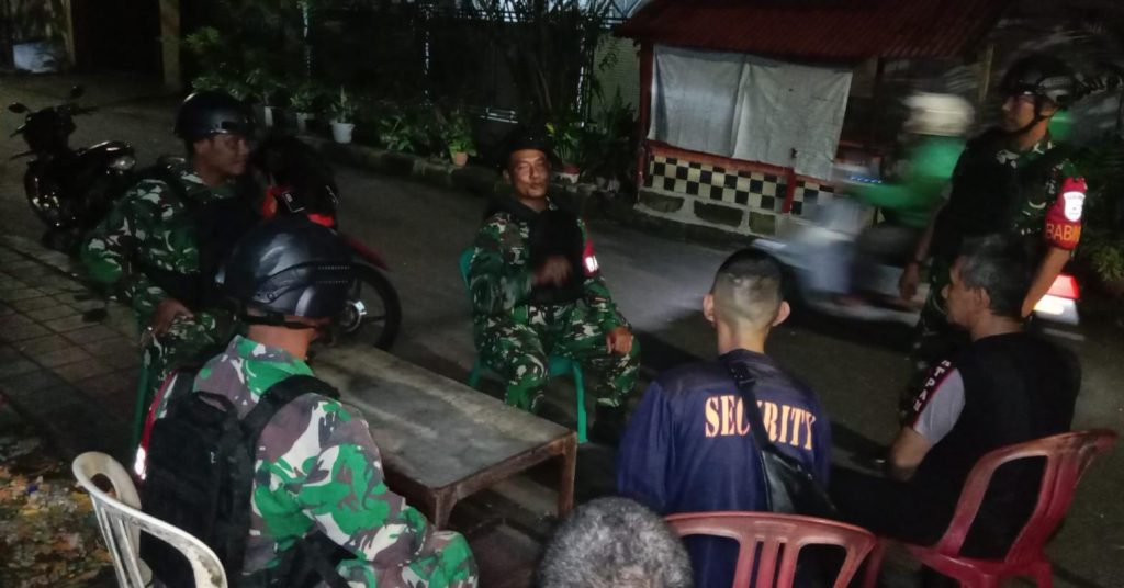 Koramil 04/Pulogadung Gelar Patroli/Siskamling Keliling di Rawamangun