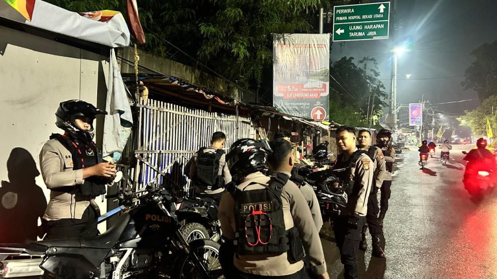 Cegah Kejahatan Jalanan, Tim Perintis Presisi Bekasi Kota Sisir Titik Rawan saat Dini Hari