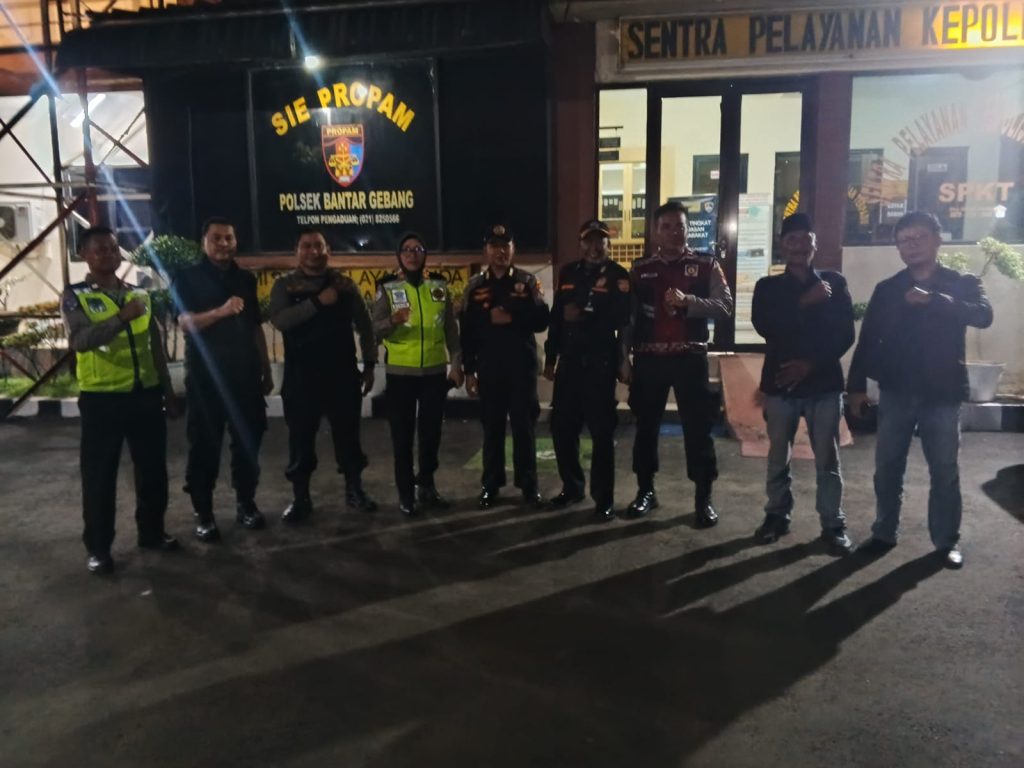 POLSEK BANTAR GEBANG LAKSANAKAN JAGA MAKO BERSAMA POTMAS