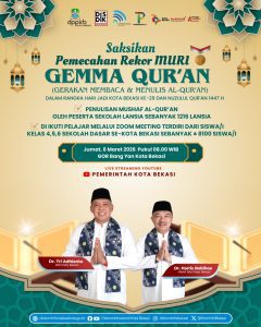 Pemkot Bekasi Gelar Pemecahan Rekor MURI GEMMA QUR’AN dalam Rangka Hari Jadi ke-29 Kota Bekasi dan Nuzulul Qur’an 1447 H