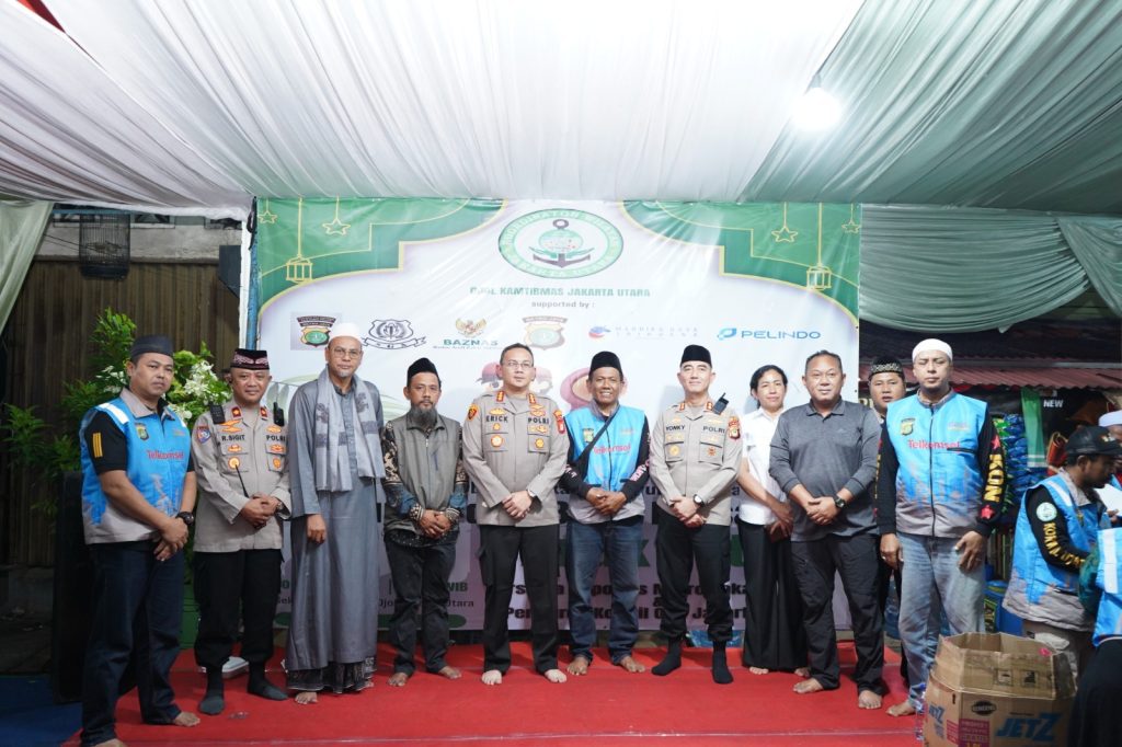 Ciptakan Hangatnya Kebersamaan, Kapolres Metro Jakarta Utara Buka Puasa Bersama Komunitas Ojol