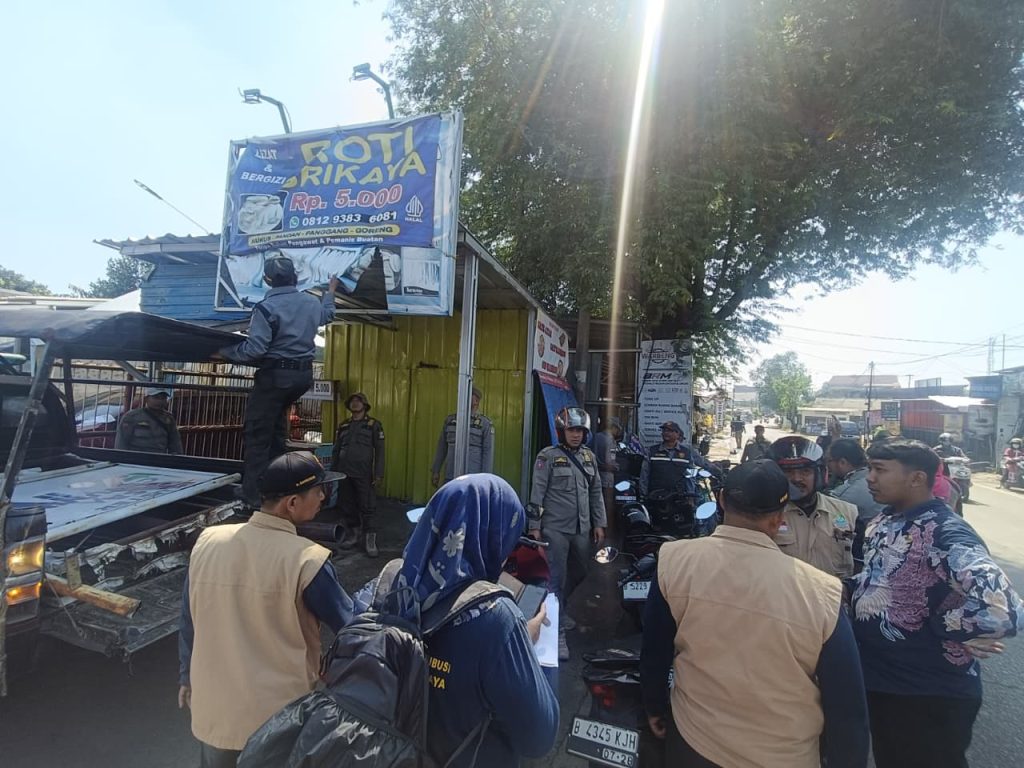 Apel Penertiban Reklame dan Spanduk Tak Berizin di Sepanjang Jalan Raya Bantargebang–Setu