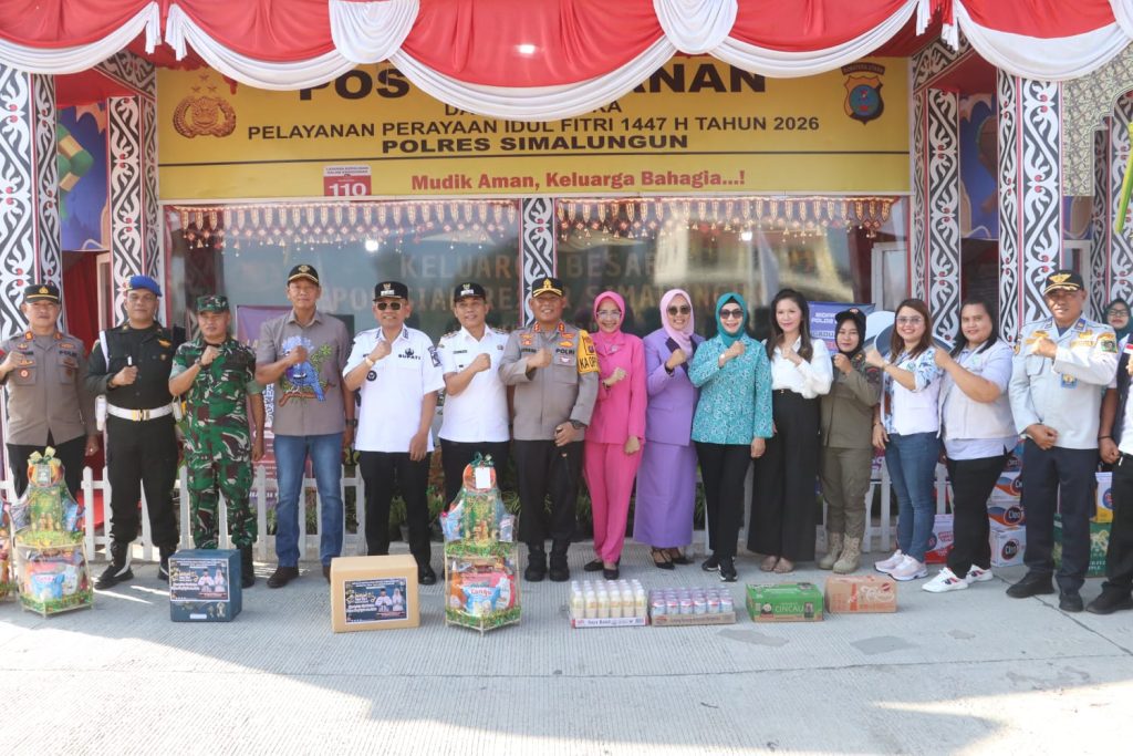 Kunjungi Pos Ops Ketupat Toba 2026, Kapolres Simalungun Jelaskan Penggunaan Pintu TOL Simpang Pane