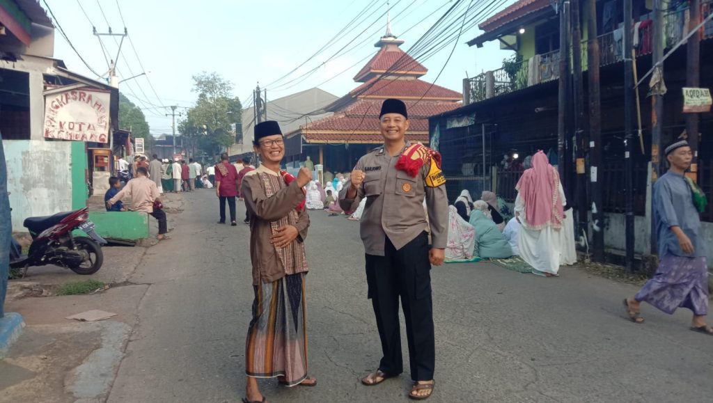 POLSEK BANTAR GEBANG AMANKAN PELAKSANAAN SHOLAT IDUL FITRI 1447 H DI WILAYAH HUKUM NYA