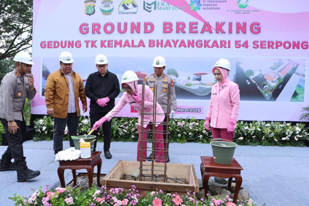 Groundbreaking TK Kemala Bhayangkari 54 Serpong, Dukung Pendidikan Anak Sejak Dini