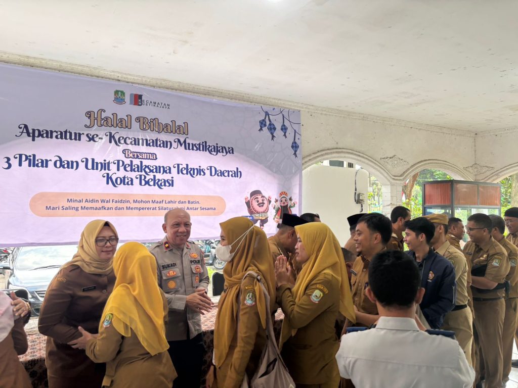 HALAL BIHALAL IDUL FITRI 1447 H/2026 M TINGKAT FORKOMCAM KEC. MUSTIKAJAYA BERLANGSUNG KHIDMAT