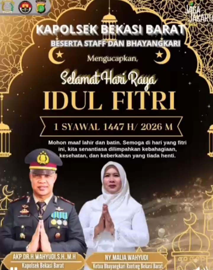 Kapolsek Bekasi Barat Sampaikan Pesan Kedamaian di Hari Raya Idul Fitri 1447 H